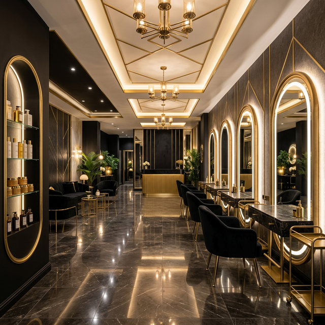 Salon Interior Look